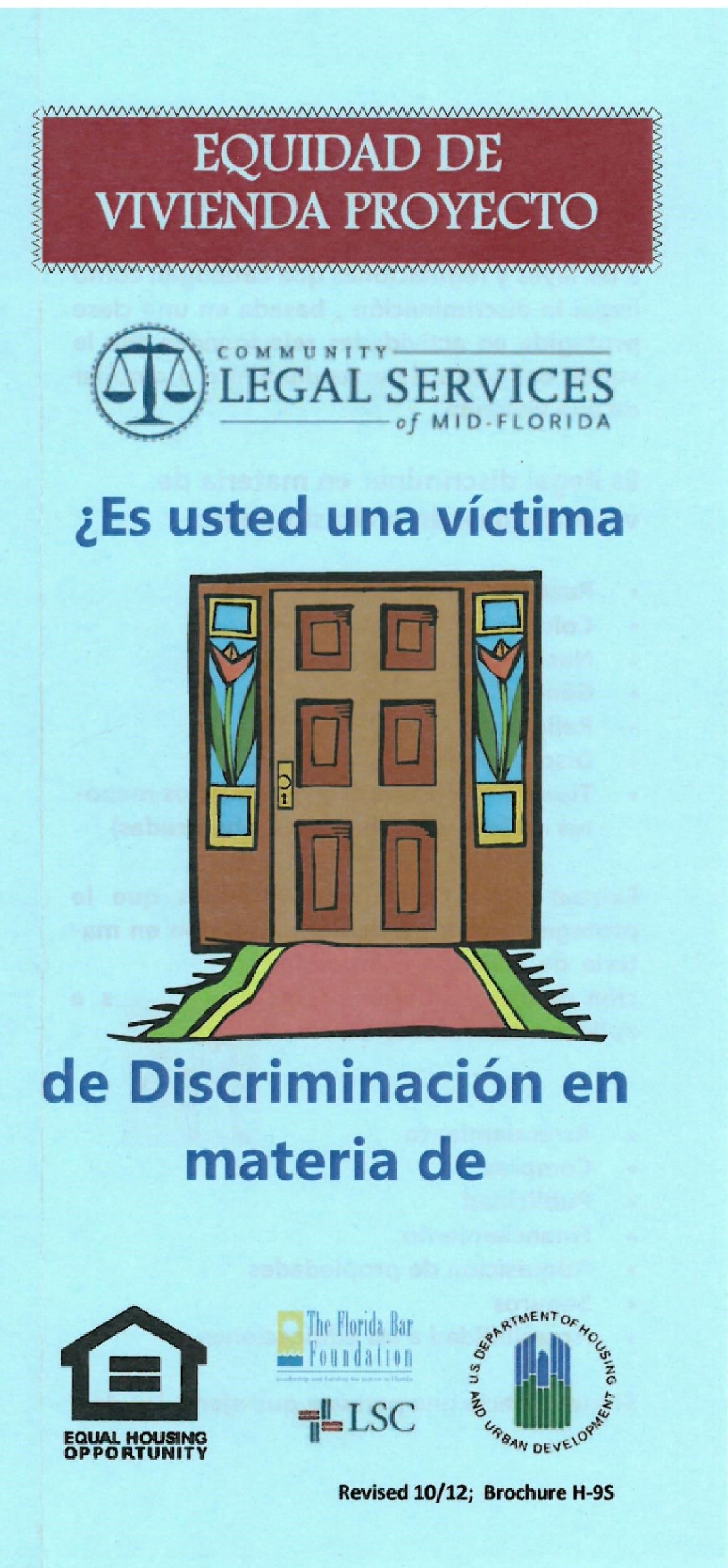Es Usted Una Victima de Discriminacion en Materia de