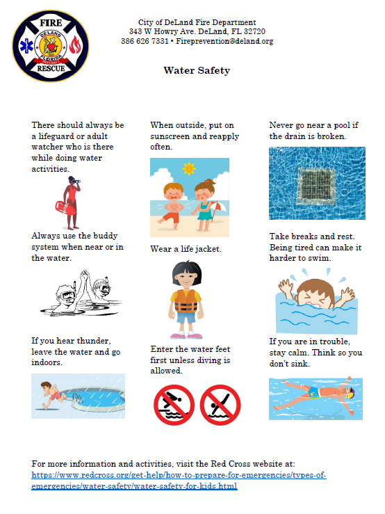 Water Safety Handout